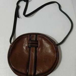 Peruzzi Italian calfskin leather crossbody bag
